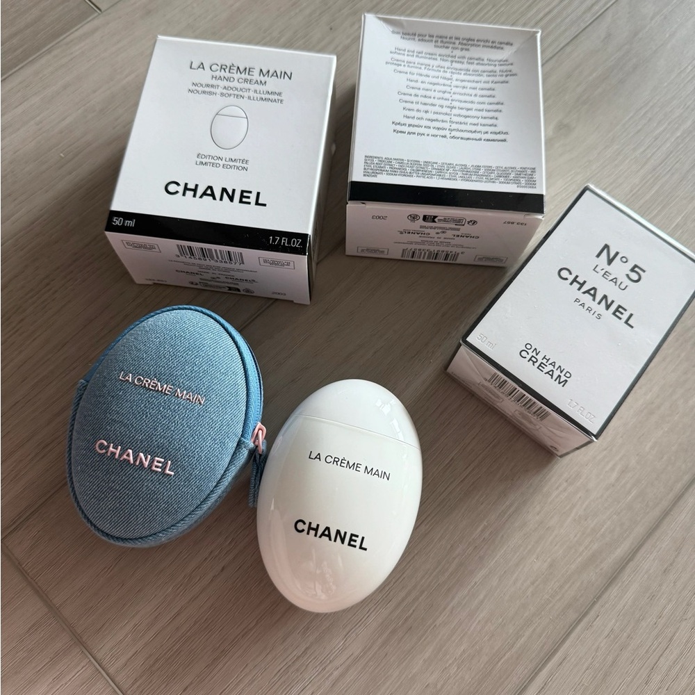 Chanel hand cream denim limited